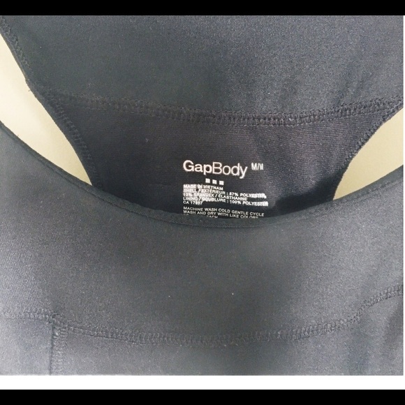 GAP Body Racerback Tank/Top Black Size Medium - Picture 6 of 10